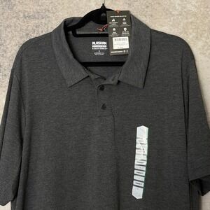 NWT Alaskan Hardgear Duluth Trading Renew Bamboo Polo Men's L Charcoal UPF 50